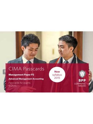 cover image of CIMA P2 Advanced Management Accounting